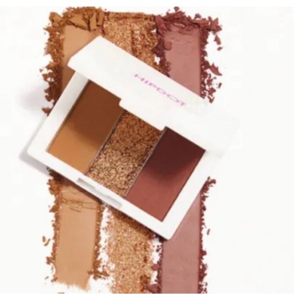 Neutral Brown Trio Eyeshadow Palette - Warm Brown & Gold Shades